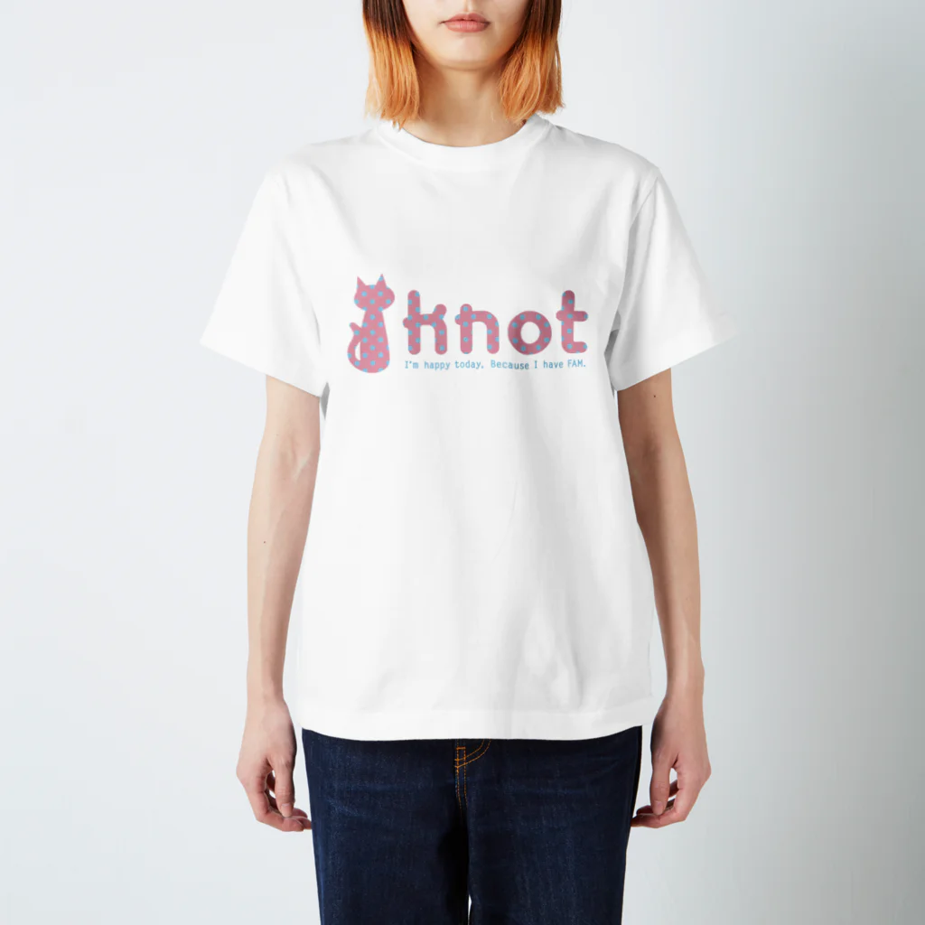 knot -子供服創作集団-の猫 -Cat-dot- スタンダードTシャツ