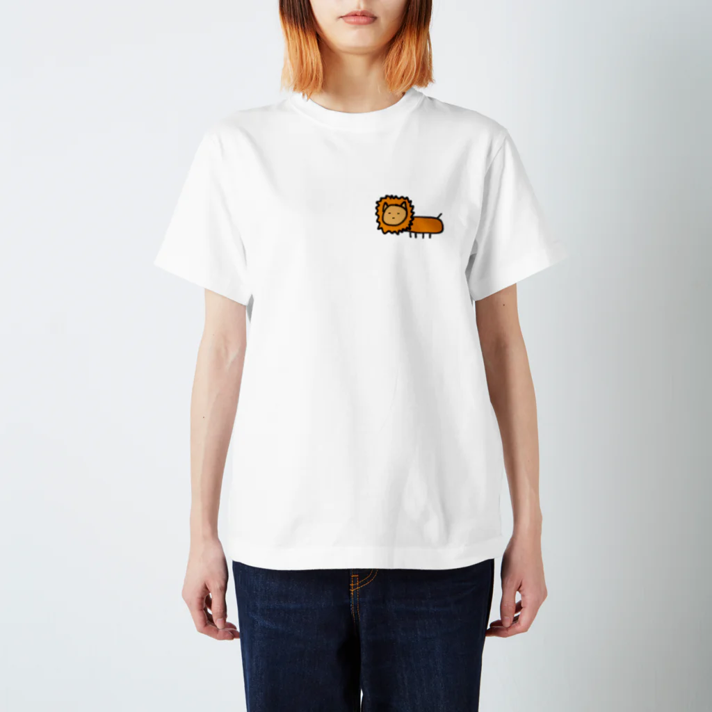 ポンコツショップのやる気のないライオンくん スタンダードTシャツ