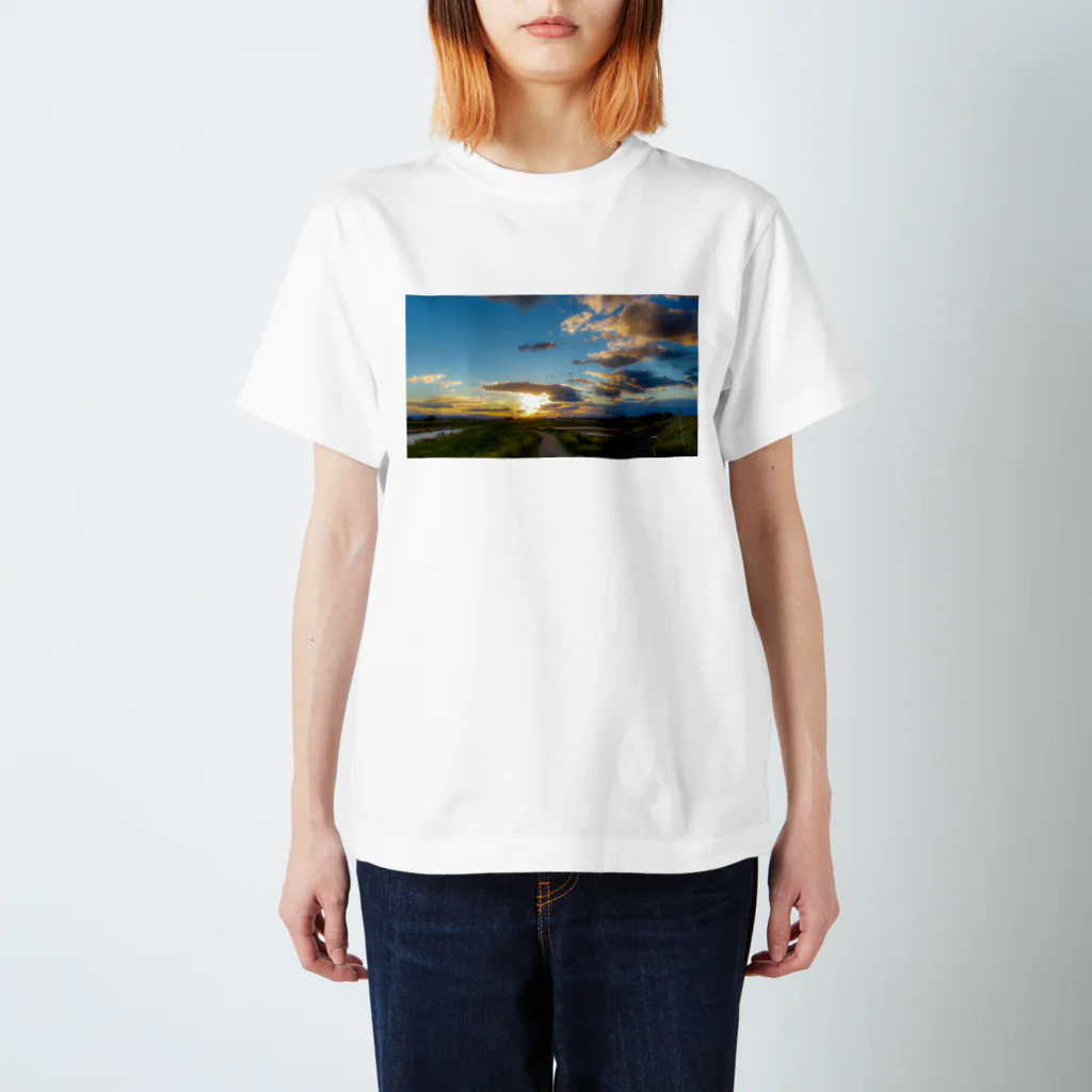 Qの春の夕焼け Regular Fit T-Shirt