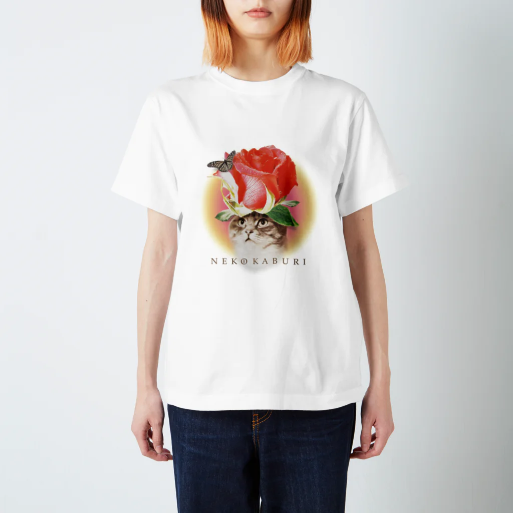 あっきー 🐈ねこ専門デザイナーのNEKOKABURI Regular Fit T-Shirt