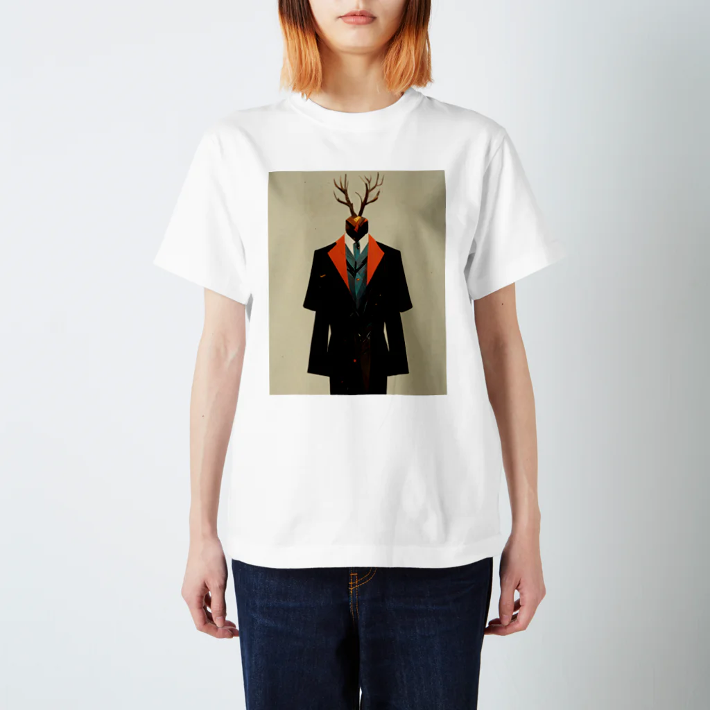 あしゅらんの鹿頭 Regular Fit T-Shirt