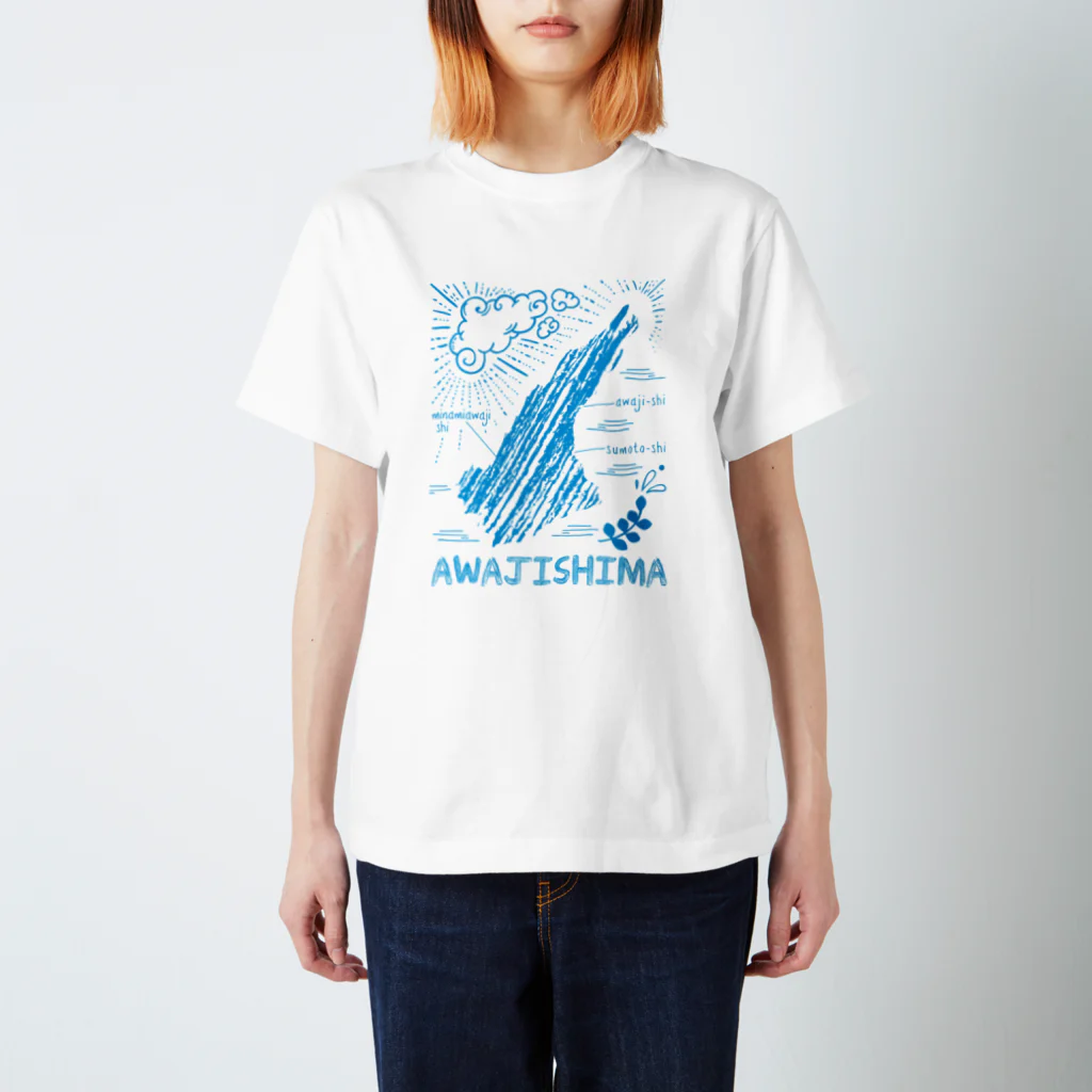 furusato_loveの淡路島デザイン04 Regular Fit T-Shirt