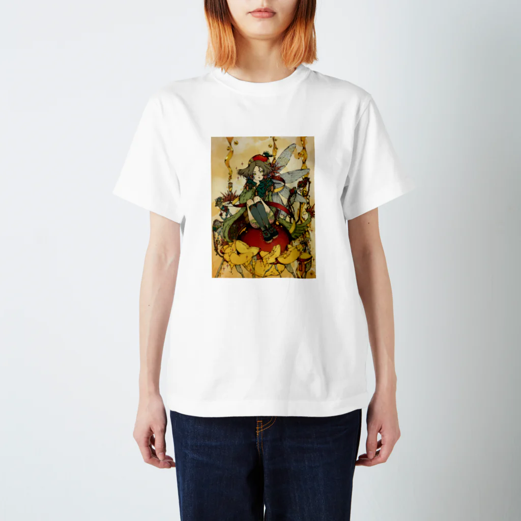 kuku_kukoのりんごGIRL Regular Fit T-Shirt