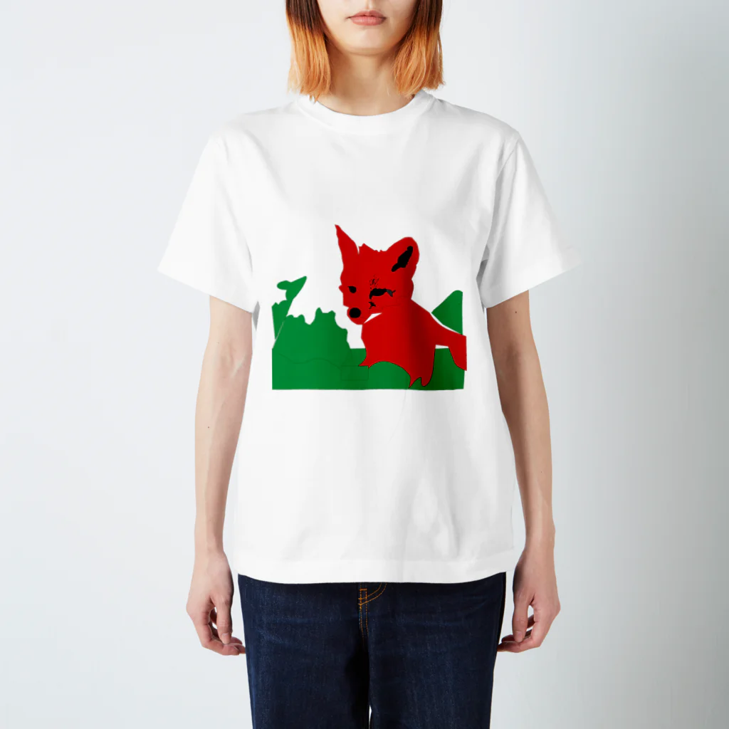 Massuの子キツネの旅立ち スタンダードTシャツ