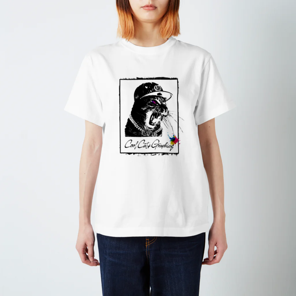 COOL CAT★GRAPHICSのCOOL CAT★GRAPHICS　CCG-003　HIPHOPバージョン Regular Fit T-Shirt