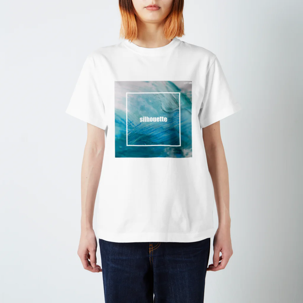 kumoriのsilhouette white tee スタンダードTシャツ