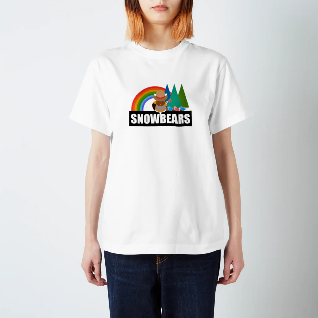 スノーベアーズのギターとしろくま Regular Fit T-Shirt