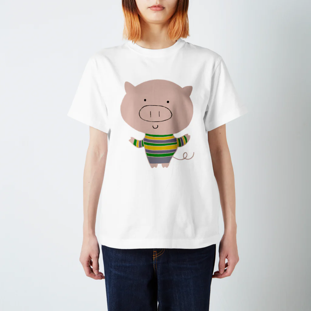 tankovuのおだやかブーちゃん スタンダードTシャツ