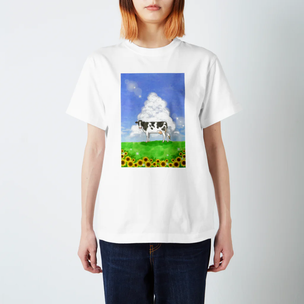 牛絵屋の夏うし Regular Fit T-Shirt