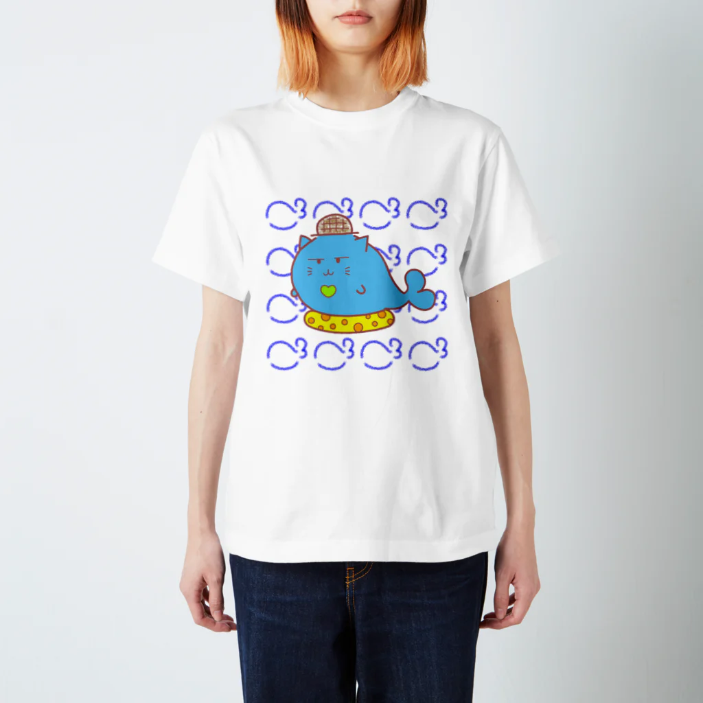 はねのはえたネコのネクラくんTシャツ スタンダードTシャツ