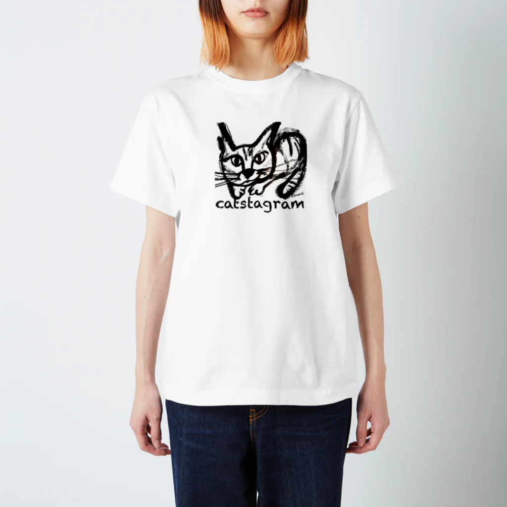 PUNK TV ART SHOPのcatstagram Regular Fit T-Shirt