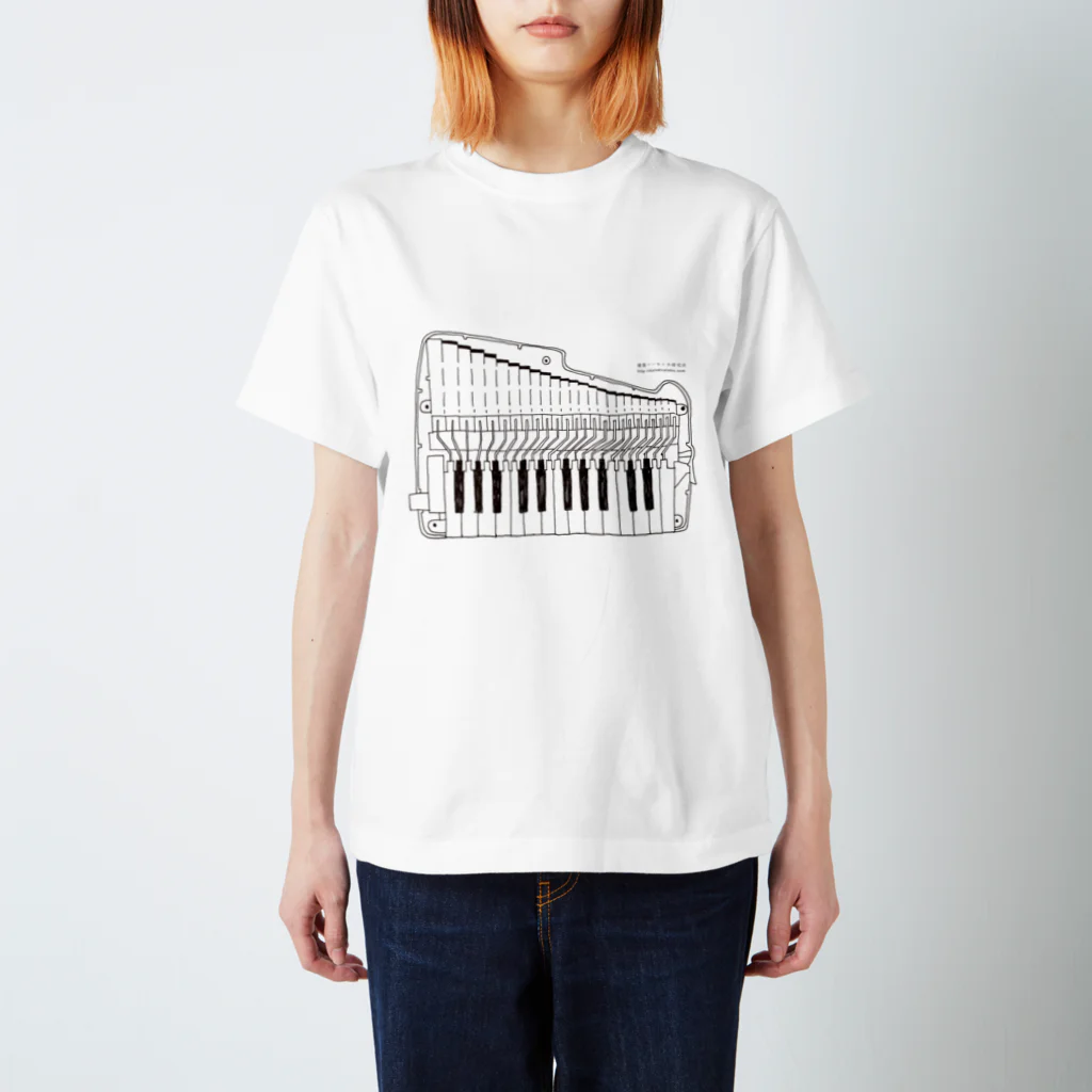 鍵盤ハーモニカ研究所 オリジナルグッズストアのアンティーホワイト（鍵盤ハーモニカ研究所オリジナルグッズ） Regular Fit T-Shirt