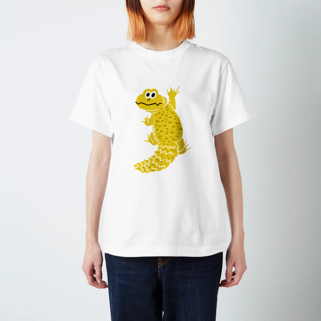 BANANA JERKYのよじ登りトゲオアガマ（コウロコ） スタンダードTシャツ