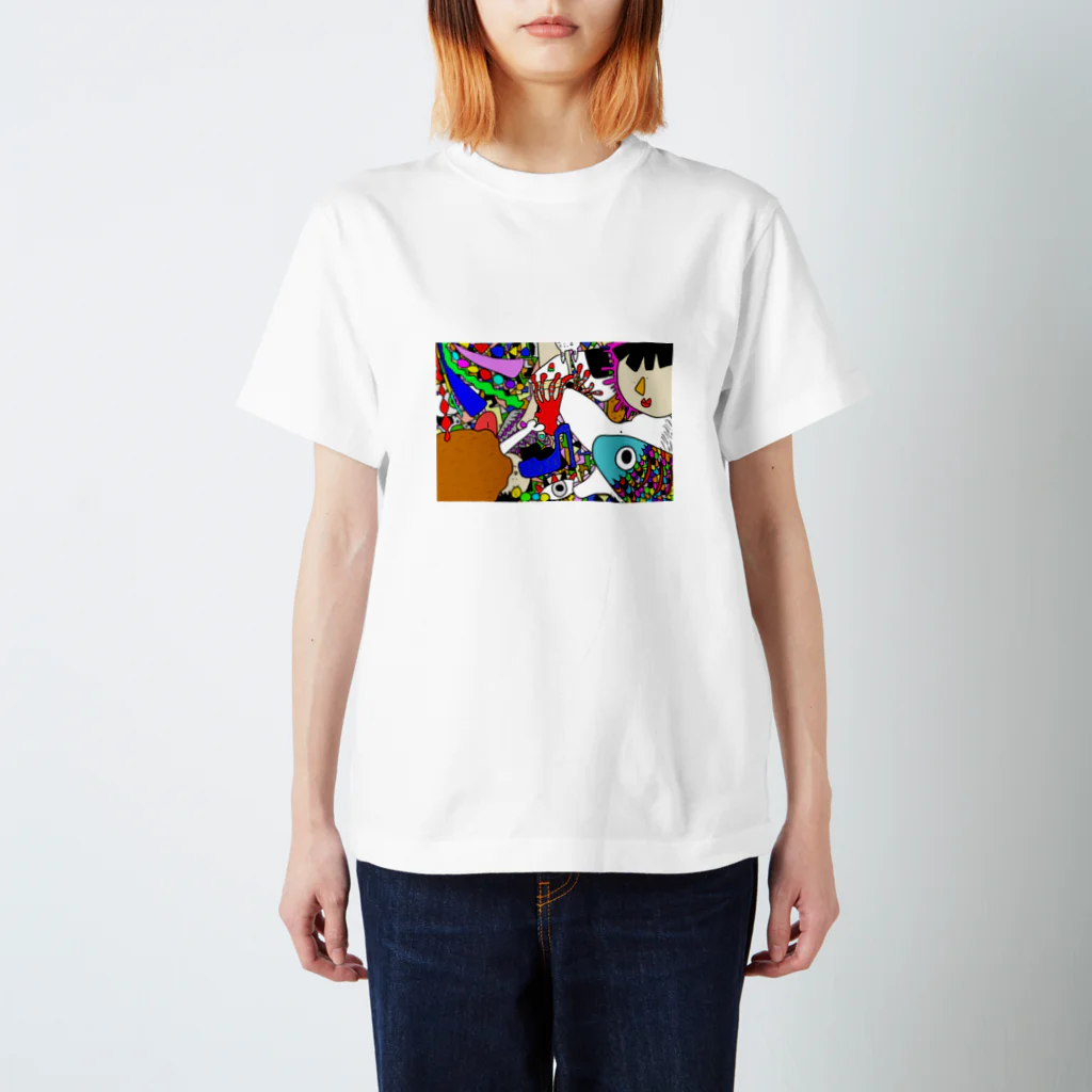 InuInu2002の個性的ガラガラgirl Regular Fit T-Shirt