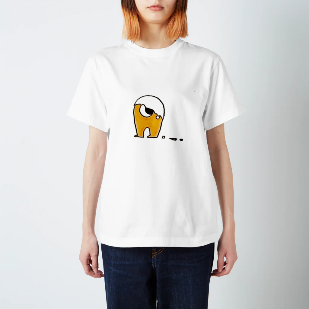 敷島の割れちゃった卵のひとつめちゃん Regular Fit T-Shirt