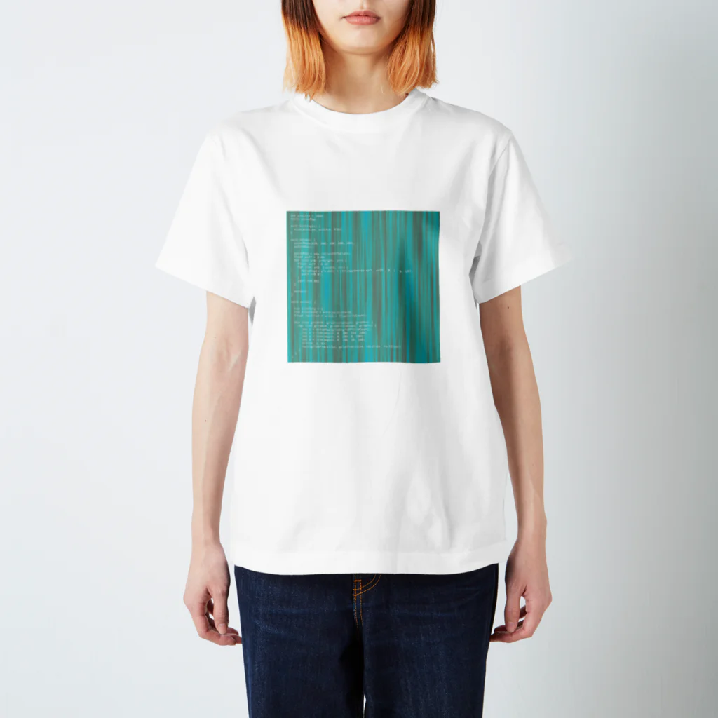 シロイアトリエのnoise-choco-mint Regular Fit T-Shirt