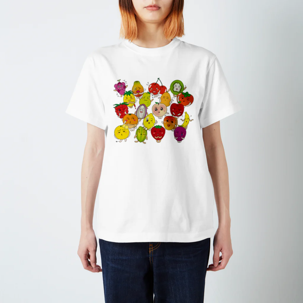 フォーヴァのフルーツALL－fruits and vegetables word chain－ベジフルしりとり－  スタンダードTシャツ