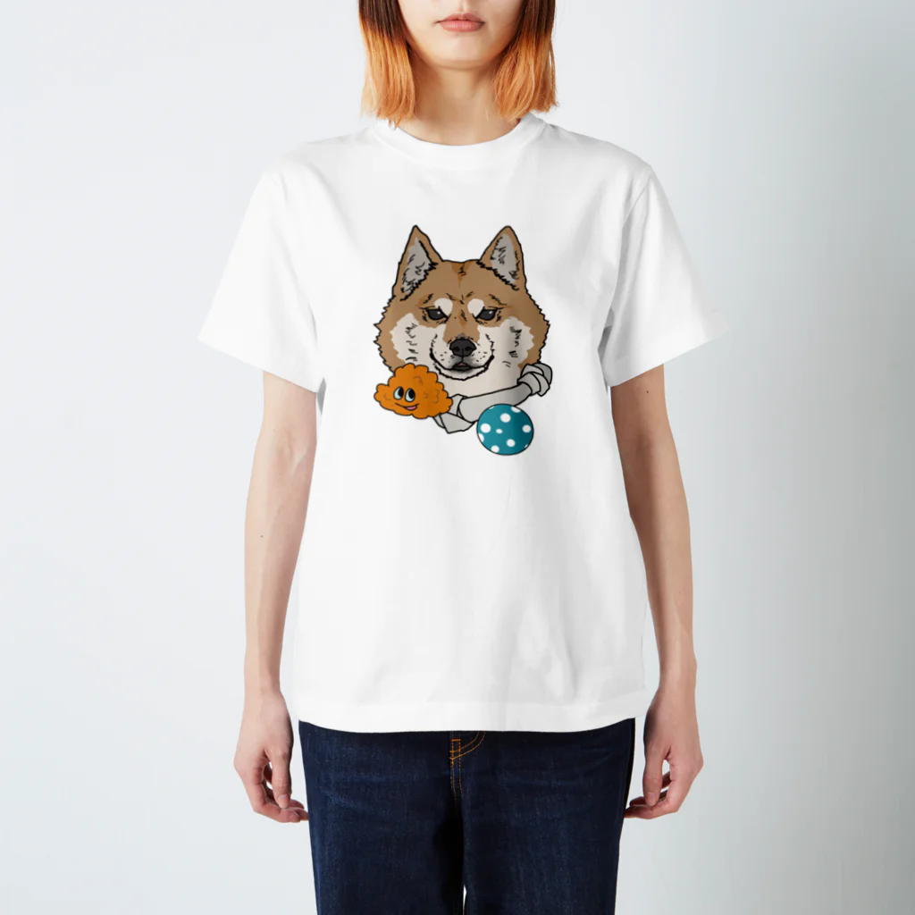 ヤマノナガメの犬と宝物 スタンダードTシャツ