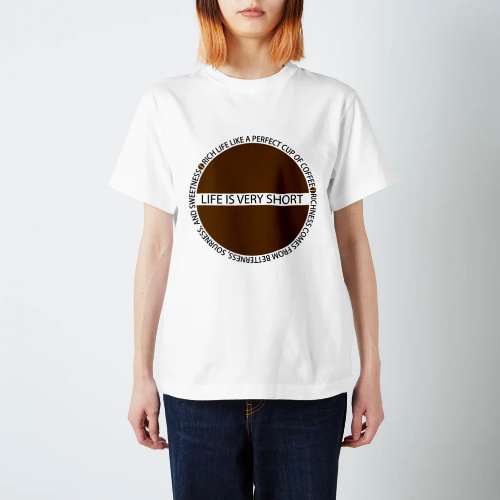 LIVSのLIFE IS VERY SHORT スタンダードTシャツ