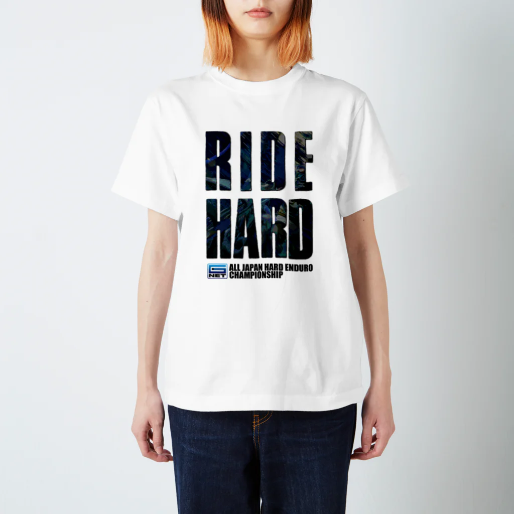 Bikeman_Enduro_ChannelのG-NET OFFICIAL GOODS RIDE HARD BLUE スタンダードTシャツ