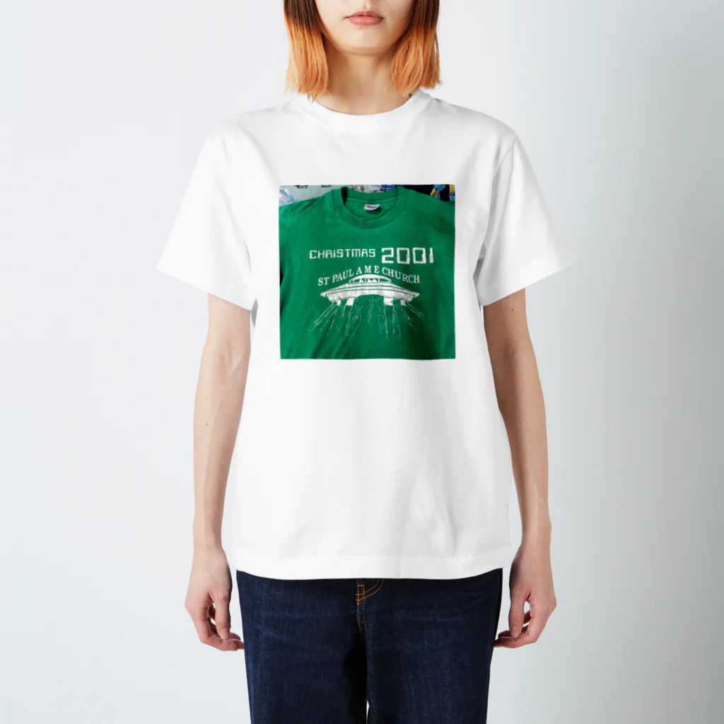 compota wearの緑のTシャツ Regular Fit T-Shirt