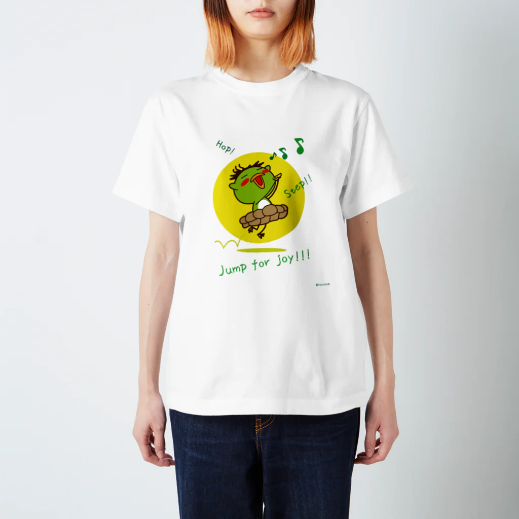 笑っT屋のHop! Step!! Jump for joy!!! Regular Fit T-Shirt