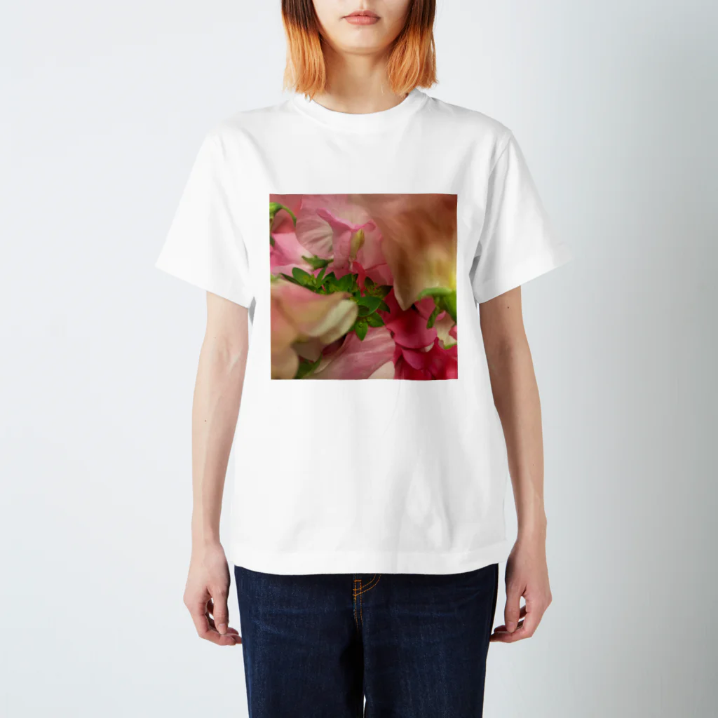 m_iのflower printed スタンダードTシャツ