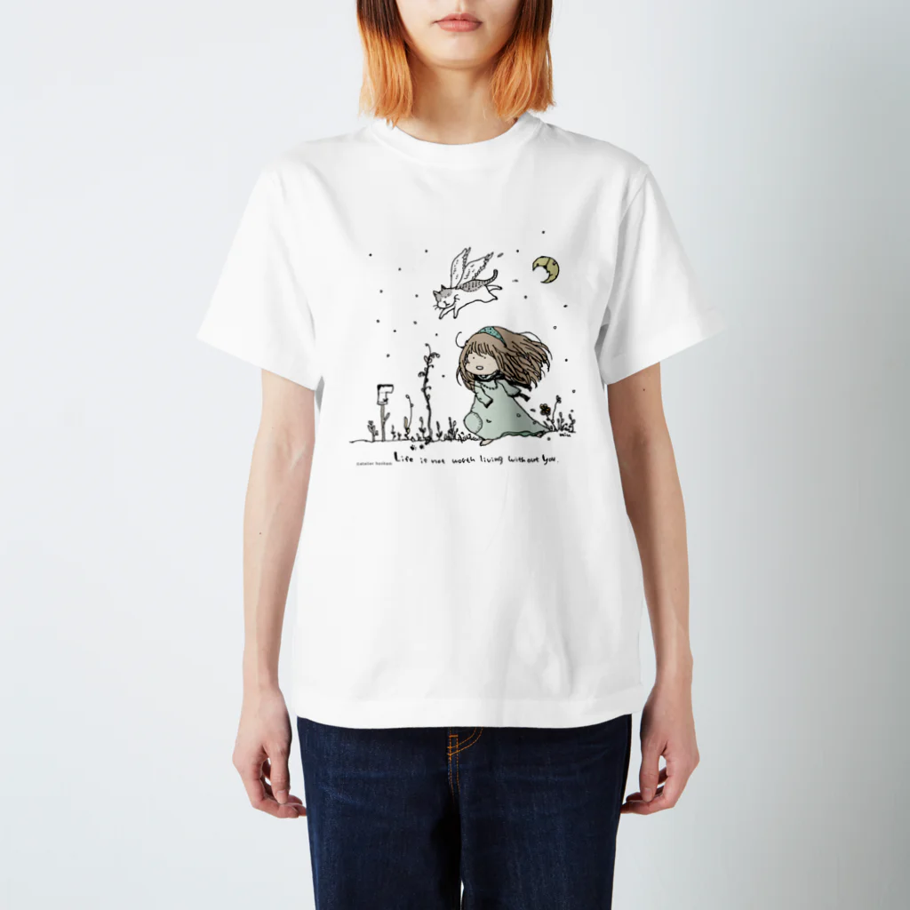 ほっかむねこ屋（アトリエほっかむ）のそらねこ Regular Fit T-Shirt