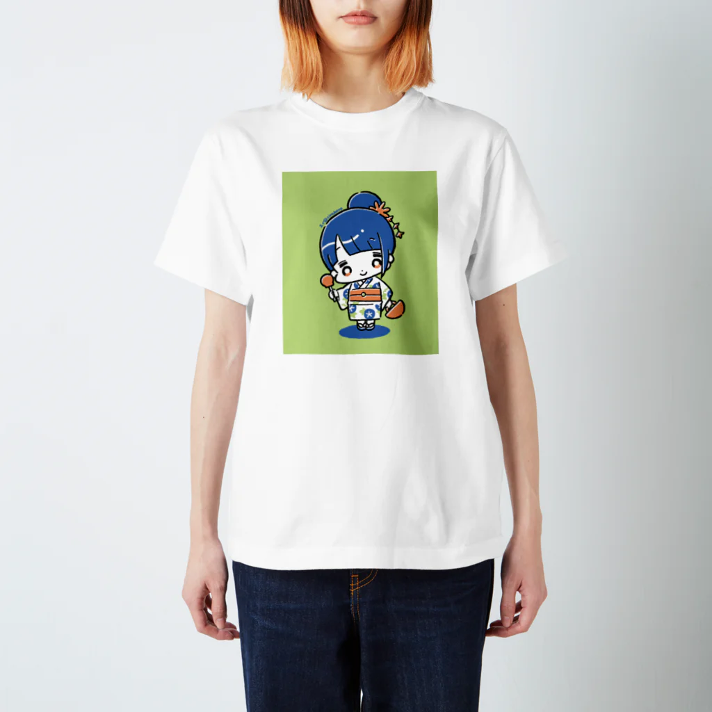 すいすい屋の浴衣の女の子 Regular Fit T-Shirt