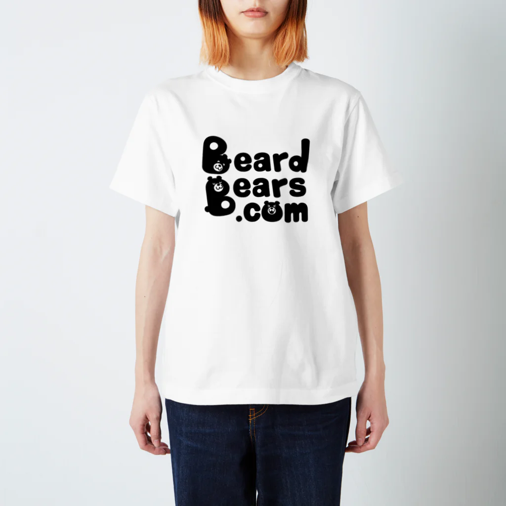 BeardBears.comのBeardBears.com（くろ） スタンダードTシャツ