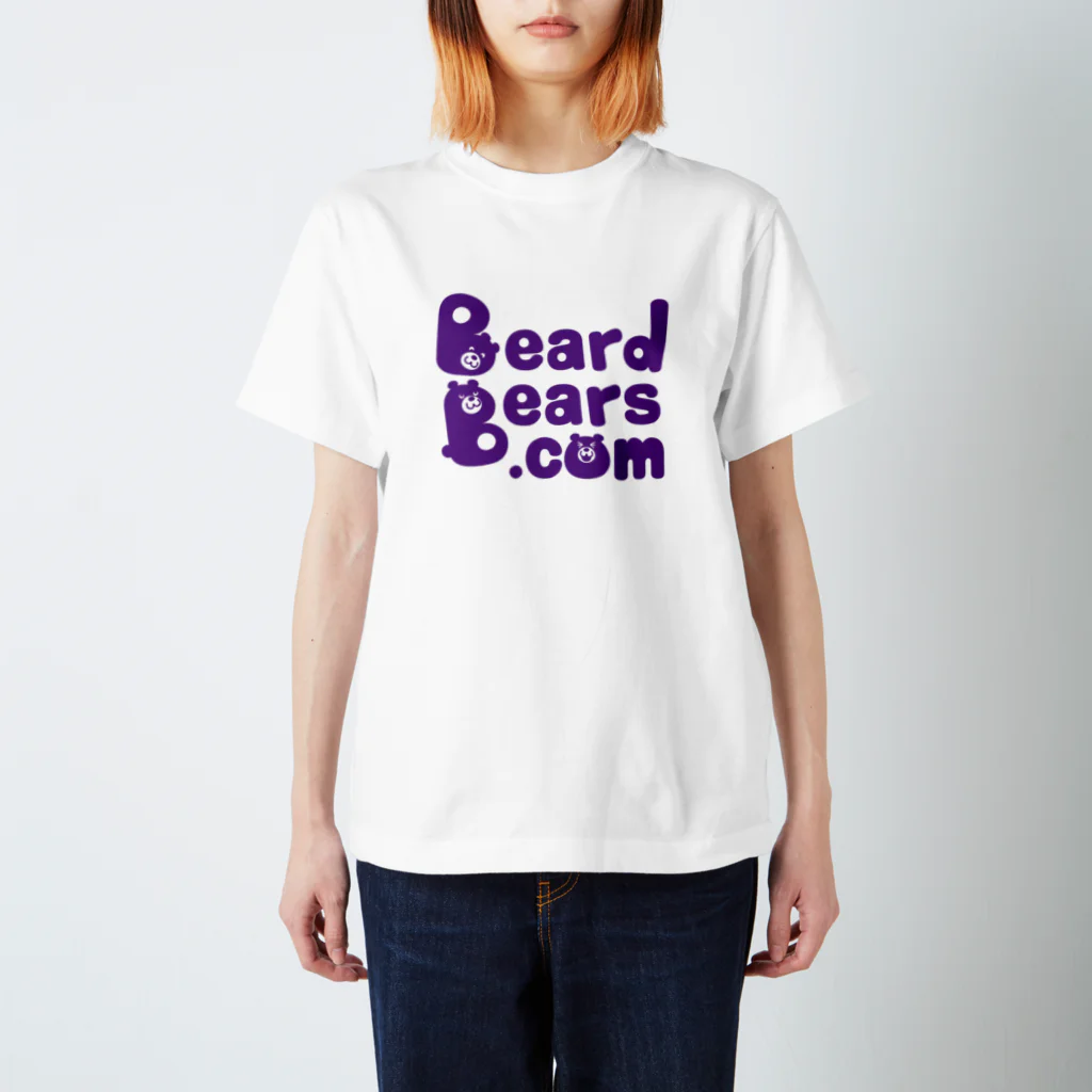 BeardBears.comの BeardBears.com（むらさき） Regular Fit T-Shirt