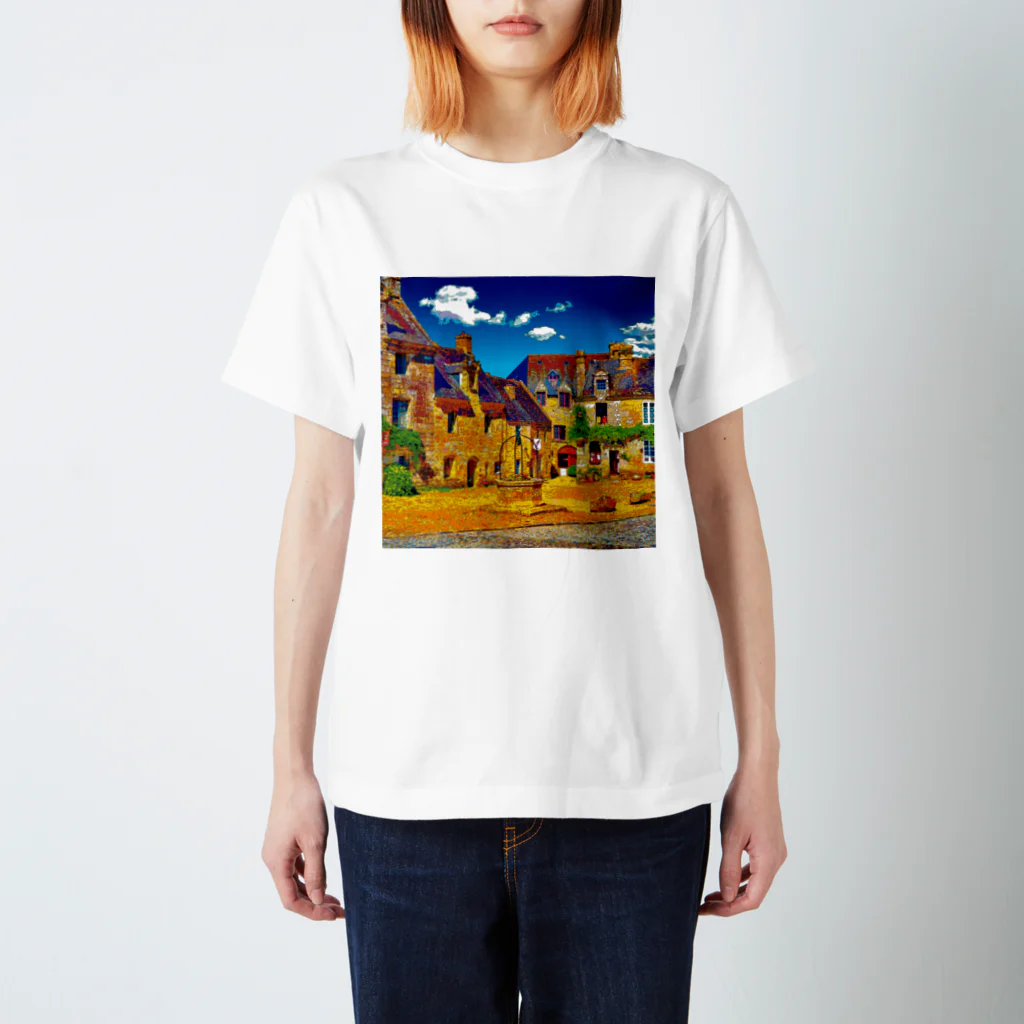 GALLERY misutawoのフランス ロクロナンの街角 Regular Fit T-Shirt