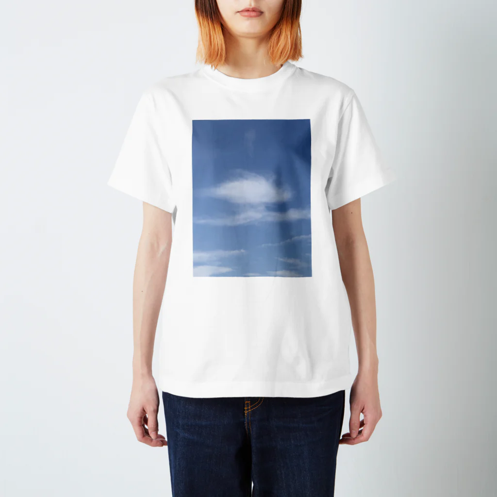 TATE3ショップの不思議な形の雲02 Regular Fit T-Shirt