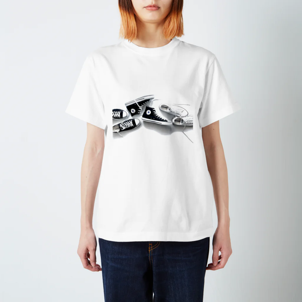 2424のminimal converse スタンダードTシャツ