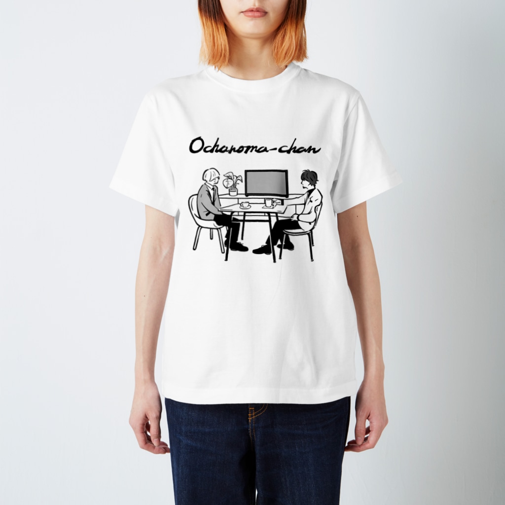 TBSラジオ「真空ジェシカのラジオ父ちゃん」グッズのお茶の間―ちゃんTシャツ（ホワイト） Regular Fit T-Shirt