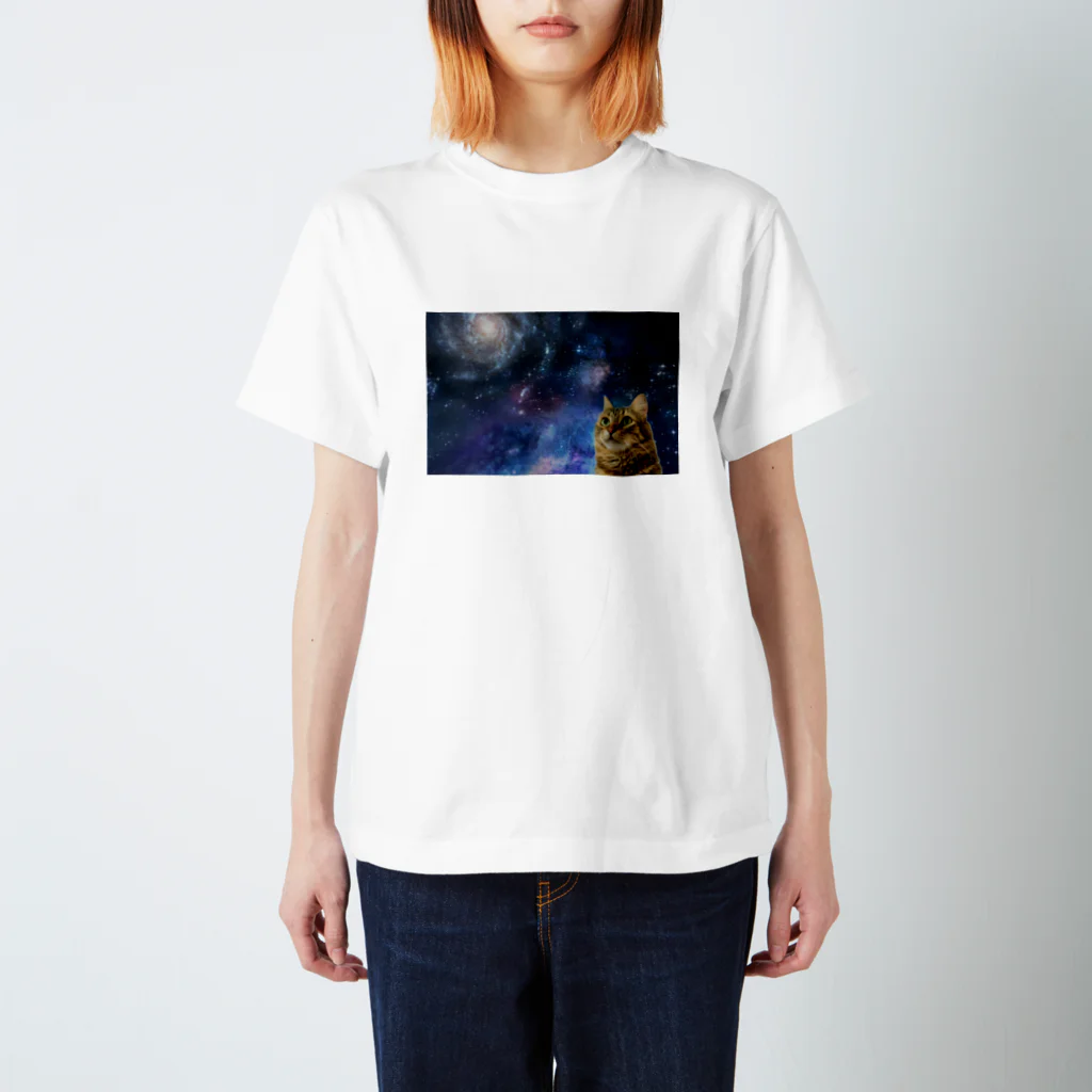 しゃり蔵's storeの宇宙猫さん Regular Fit T-Shirt