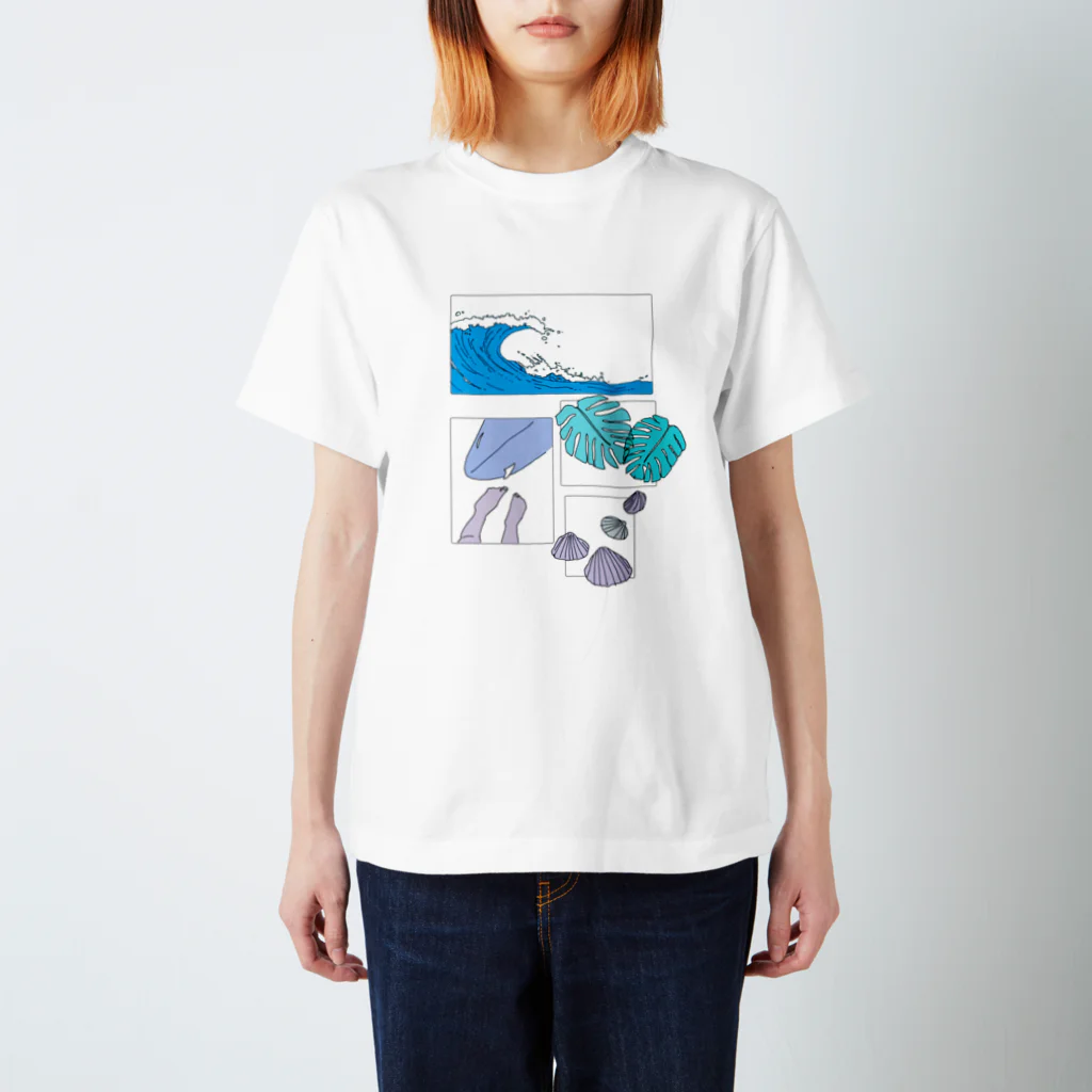 good mid night のさーふぃん Regular Fit T-Shirt