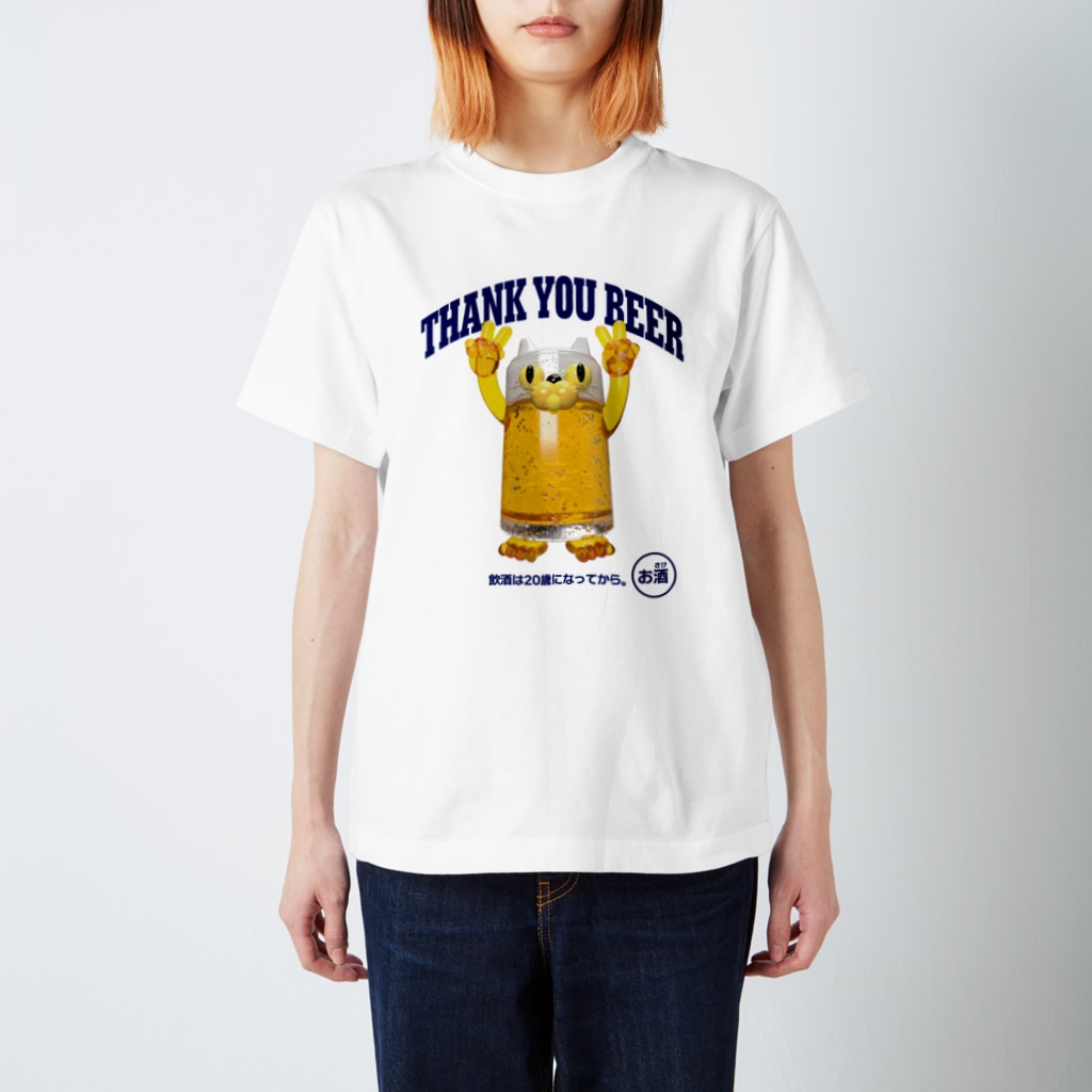 LONESOME TYPEのビールジョッキ🍺(猫) Regular Fit T-Shirt