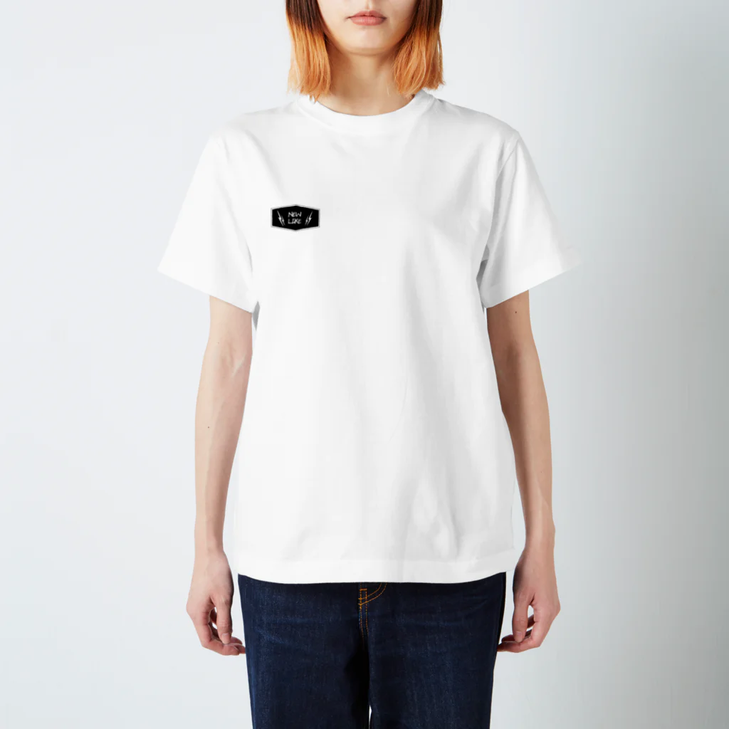 JIN THE GREENのNEW LIKE ロゴ[ビリビリ] Regular Fit T-Shirt