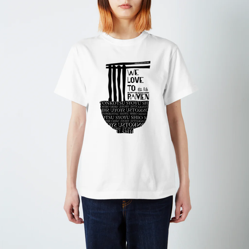 SPM DesignのWE LOVE TO RAMEN スタンダードTシャツ