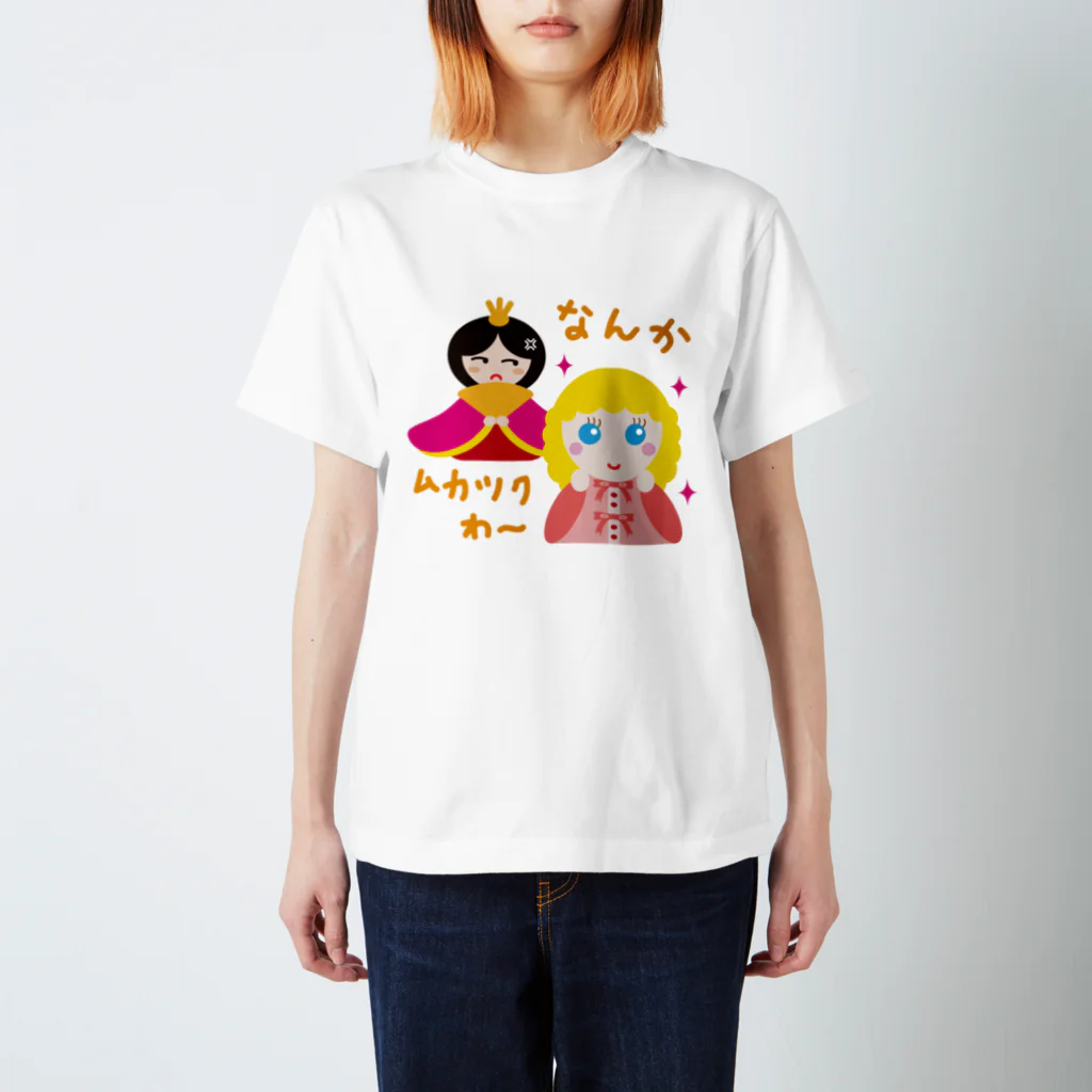 フォーヴァのフランス人形とお雛はん－hina doll and dolls of the world－お雛はんと世界の人形たち－ Regular Fit T-Shirt