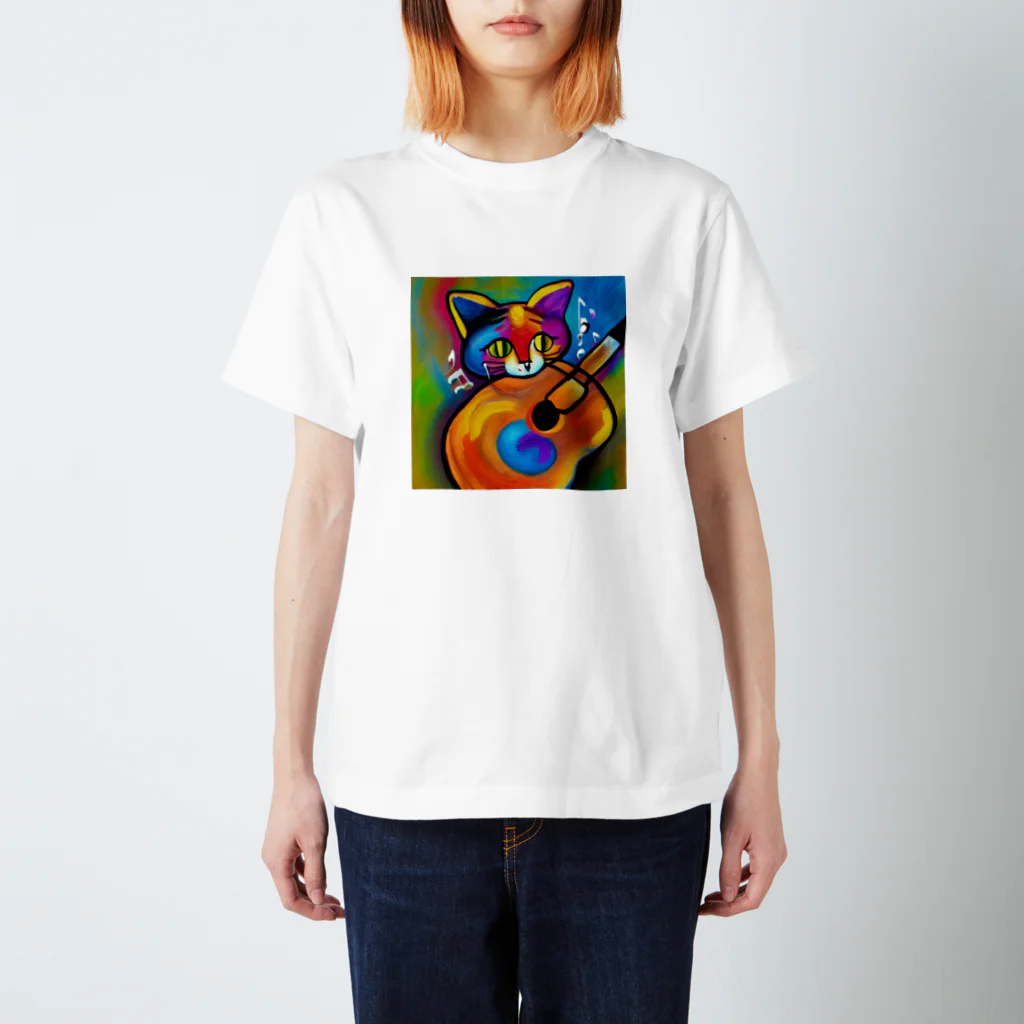 withCatsの俺のマーチンD-45 が大好物な俺の猫 スタンダードTシャツ