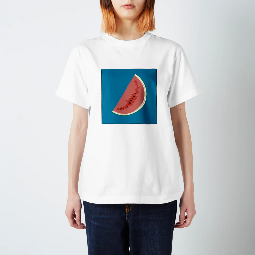 ototoino_ohiruの夏のスイカ スタンダードTシャツ