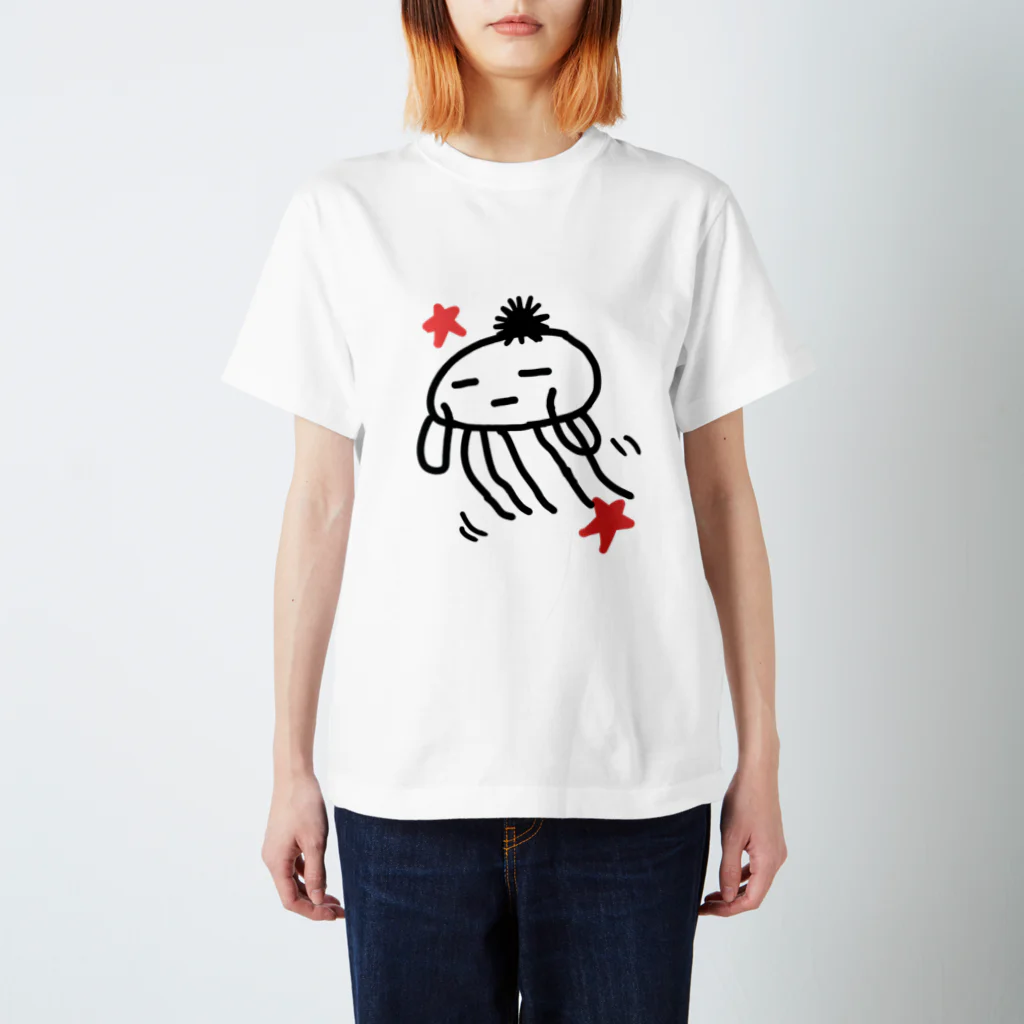 クラゲの₍₍⁽⁽ଳ₎₎⁾⁾ スタンダードTシャツ