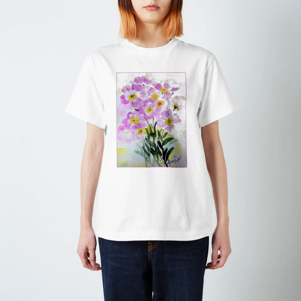 SUZURI.KEY-CHANの昼咲き月見草BF0902 Regular Fit T-Shirt