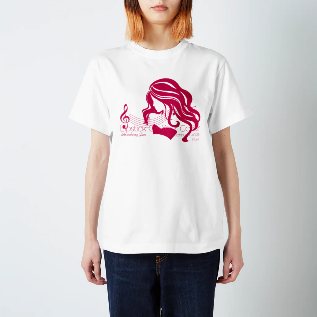 JOKERS FACTORYのLIPSTICK ON YOUR COLLAR スタンダードTシャツ