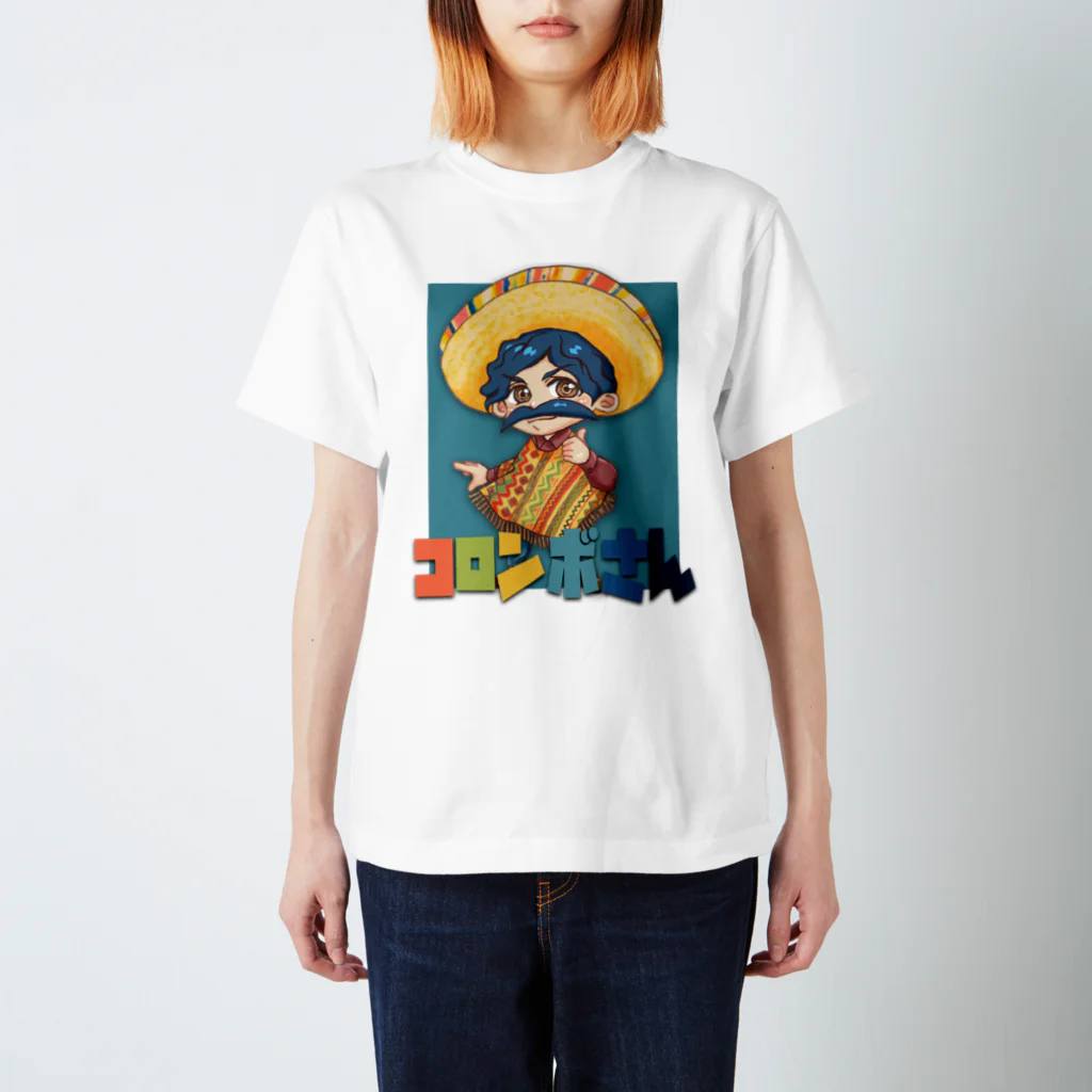 コロンボさんショップのコロンボさんシンプルTシャツ（藍色） Regular Fit T-Shirt