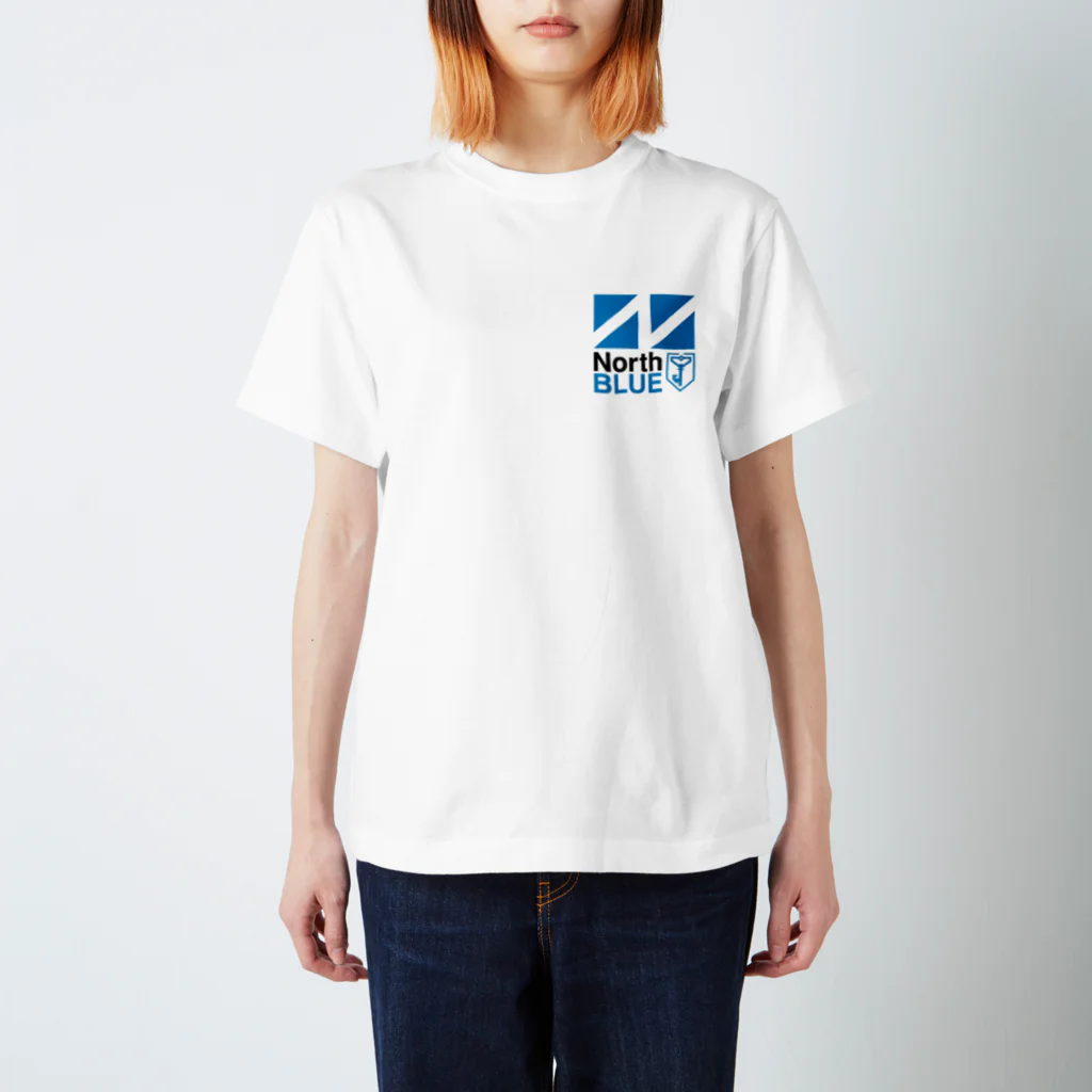 GururinのNorthBLUE Tシャツ (両面ロゴ) スタンダードTシャツ