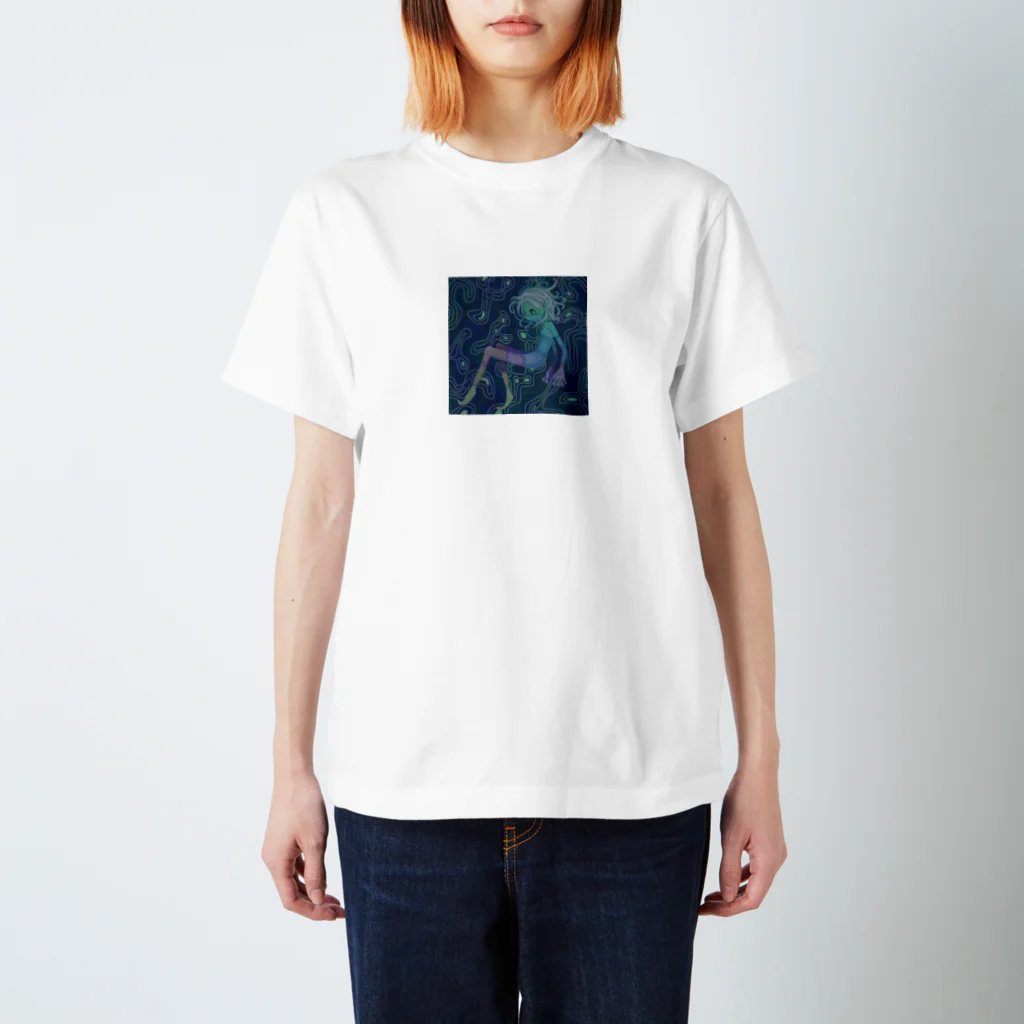 自粛の葉緑体ちゃん Regular Fit T-Shirt