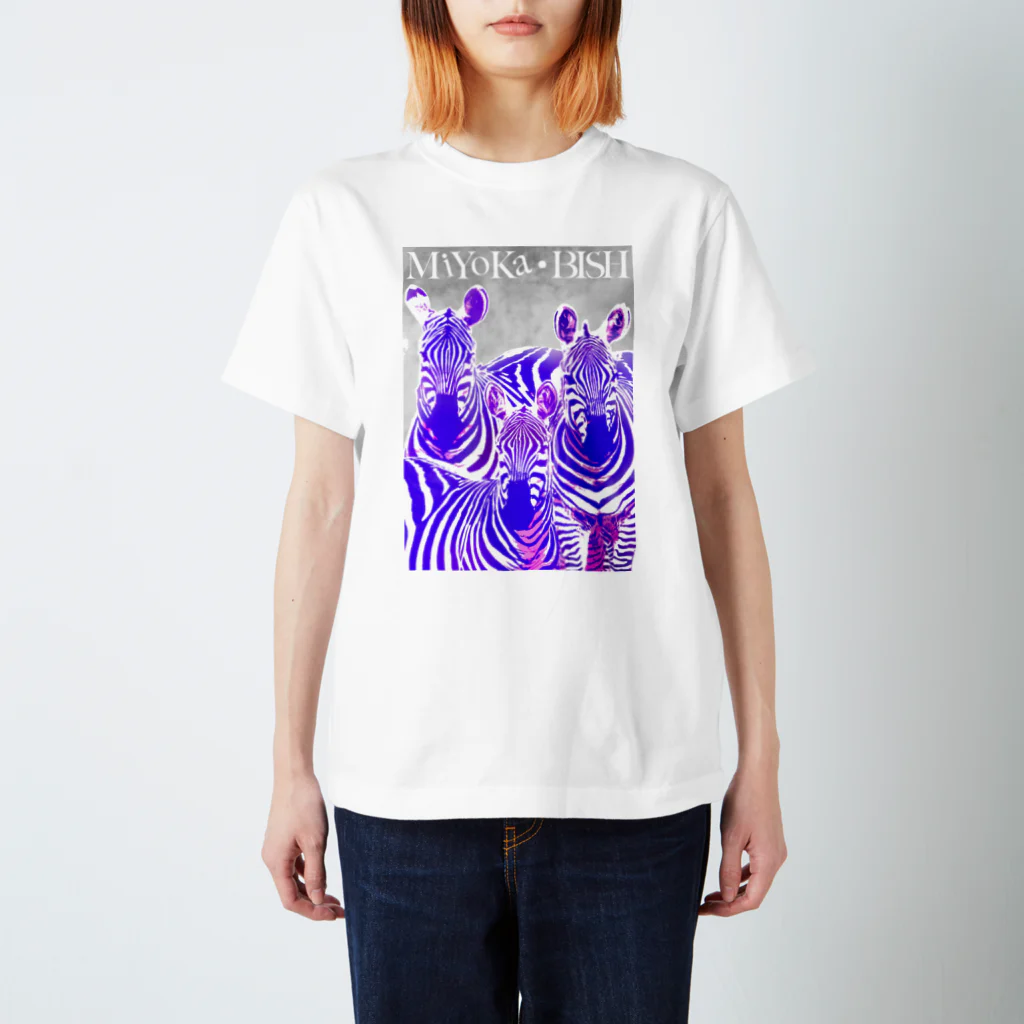 MiYoKa-BISHのPurple Zebra by MiYoKa-BISH スタンダードTシャツ